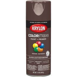 Krylon 12 oz. Gloss Leather Brown COLORmaxx Spray