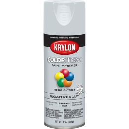 Krylon 12 oz. Gloss Pewter Gray COLORmaxx Spray
