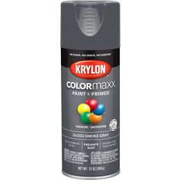 Krylon 12 oz. Gloss Smoke Gray COLORmaxx Spray