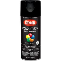 Krylon 12 oz. Semi Gloss Black COLORmaxx Spray