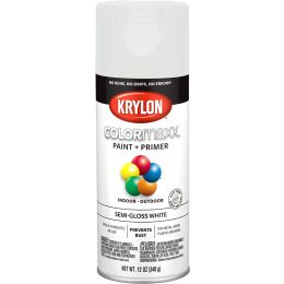 Krylon 12 oz. Semi Gloss White COLORmaxx Spray