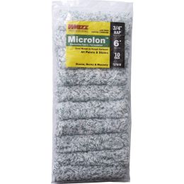 Whizz 6" Microlon 3/4" Nap Mini Roller Cover 10pk