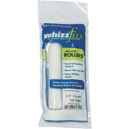 Whizz 6-1/2" White Whizzflex Woven 1/4" Nap Mini Roller 2Pk
