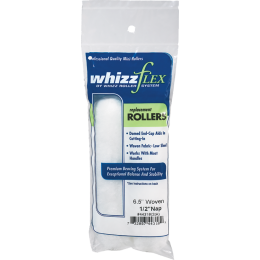 Whizz 6-1/2" White Whizzflex Woven 1/2" Nap Mini Roller 2Pk