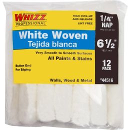 Whizz 6-1/2" x 1/4" Nap White Whizzflex Woven Mini Roller 12pk