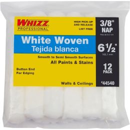 Whizz 6-1/2" x 3/8" Nap White Whizzflex Woven Mini Roller 12pk
