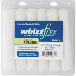 Whizz 6-1/2" x 3/4" Nap White Whizzflex Woven Mini Roller 12pk
