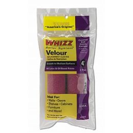 Whizz 4" Purple Velour 3/16" Nap Mini Roller 2Pk