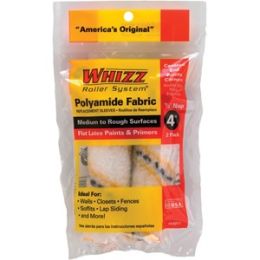 Whizz 4" Premium Gold Stripe 1/2" Nap Mini Roller 2Pk