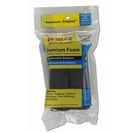 Whizz 4" Black Concave Foam Mini Roller 2Pk