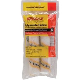 Whizz 6" Premium Gold Stripe 1/2" Nap Mini Roller 2Pk