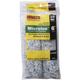 Whizz 6" x 3/4" Nap Microlon Mini Roller 2pk