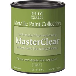 Modern Masters 30 oz Satin Master Clear Metallic Topcoat