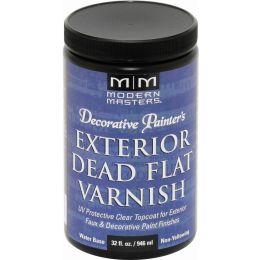 Modern Masters qt Dead Flat Varnish Exterior Clear Topcoat