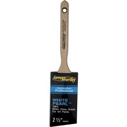 ArroWorthy 2 1/2" White China Bristle Professional Angle Sash Paint Brush