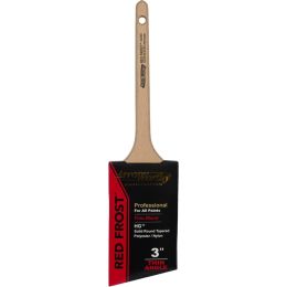 ArroWorthy 3" Red Frost Rattail Square End Angle Sash Paint Brush