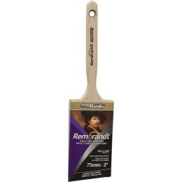 ArroWorthy 3" Rembrandt NYLYN Polyester Angle Sash Paint Brush