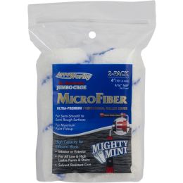 ArroWorthy 4" x 9/16" Nap Microfiber Jumbo Cage Roller Covers (2pk)
