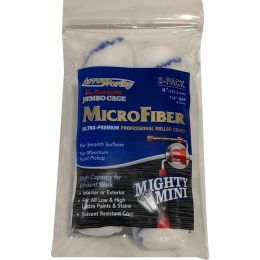 ArroWorthy 4" x 1/4" Nap Microfiber Jumbo Cage Roller Covers (2pk)