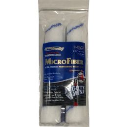 ArroWorthy 6-1/2" x 1/4" Nap Microfiber Jumbo Cage Roller Covers (2pk)