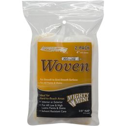 ArroWorthy 4" x 3/8" Nap Woven-Gold Stripe Mini Roller Covers (2pk)