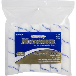 ArroWorthy 6-1/2" x 9/16" Nap Microfiber Mini Roller Covers 10pk