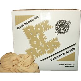 Kamen 8lb Box Desert Tan Cotton Knit Rags