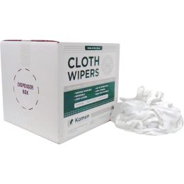 Kamen 8lb Box New White Cotton Knit Rags