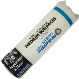 Applicators & More 9" x 1/2" Nap Lambskin Roller Cover