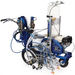 Graco LineLazer V 200HS HP Reflective Series Gas Hydraulic Airless Line Striper & Pressurized EZ Bead System w/ Two Automatic Guns & OneTank