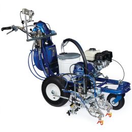 Graco LineLazer V 5900 HP Automatic Series Gas Airless Line Striper and LazerGuide 2000 Laser-Guided Layout System w/ One Automatic Gun & One Manual Gun