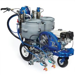 Graco LineLazer V 200DC HP Automatic Series Dual Color Gas Hydraulic Airless Line Striper w/ Two Automated Guns