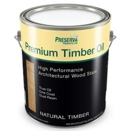 Preserva 1gal Natural Timber Premium Timber Oil Exterior Wood Stain