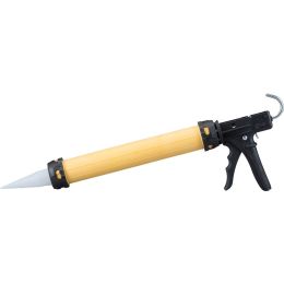 Dripless 10-20oz Rotating Barrel Sausage Pack Caulk Gun w/6 Nozzles