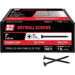 Grip-Rite 1Lb 2" Fine Drywall Screw