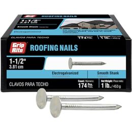 Grip-Rite 1lb 1-1/2" Electrogalvanized Roofing Nail