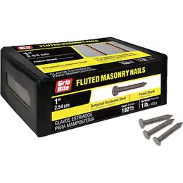 Grip-Rite 1lb 1" Fluted Masonry Nail