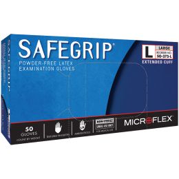 Microflex 13mil Med Safegrip Latex Glove 50pk