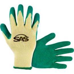SAS Large Cotton/Poly Knit w/Latex Coated Palm Gloves