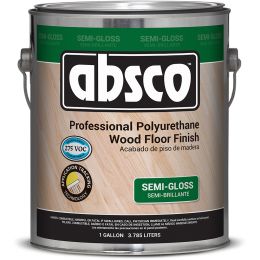 Absco 1gal Semi-Gloss Professional Polyurethane Floor Finish (Low Odor)
