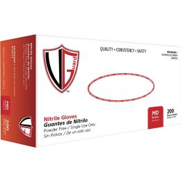 Vanguard Blue 3mil Nitrile Powder-Free Gloves Textured Surface Medium 200Pk