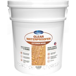 SEAL-ONCE 5gal Clear Semi-Transparent Exterior Wood Stain & Waterproofer
