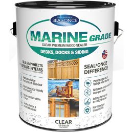 Seal-Once 1gal Clear Marine Grade Premium Wood Sealer