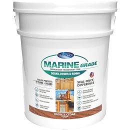 Seal-Once 5gal Bronze Cedar Marine Grade Premium Semi-Transparent Stain & Sealer