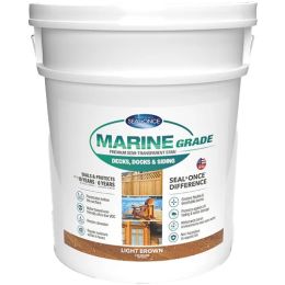 Seal-Once 5gal Light Brown Marine Grade Premium Semi-Transparent Stain & Sealer