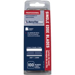 AccuTec PRO .009" Blue Single Edge Razor Blade (100pk)