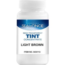SEAL-ONCE 4oz Light Brown Semi-Transparent Wood Stain Tint Concentrate