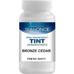 SEAL-ONCE 4oz Bronze Cedar Semi-Transparent Wood Stain Tint Concentrate