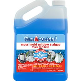 Wet & Forget 1gal Outdoor Moss, Mold, Mildew & Algae Stain Remover Concentrate