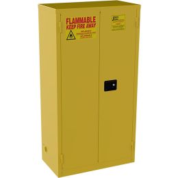 Jamco 18" x 34" x 65" Yellow Flammable Liquid Storage Safety Cabinet w/Self Closing Door
